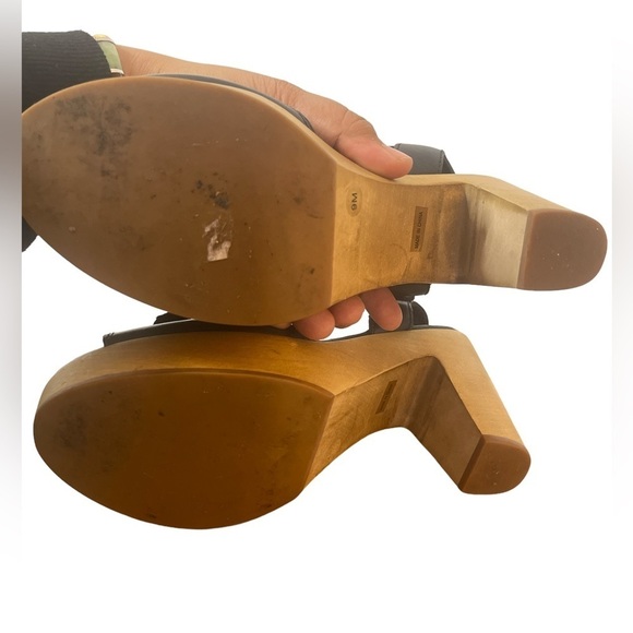 Madewell Sandals Wooden Platform Block Heel - Picture 6 of 9